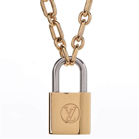 louis vuitton gold lock and key necklace|Lock It Padlock Pendant, White Gold and Pavé Diamond.